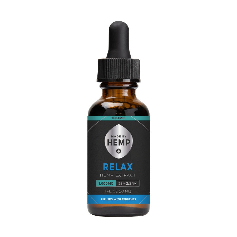 Made by Hemp RELAX Hemp Extract (1oz, 500-2000mg CBD)💧 by Made by Hemp | Mission Dispensary