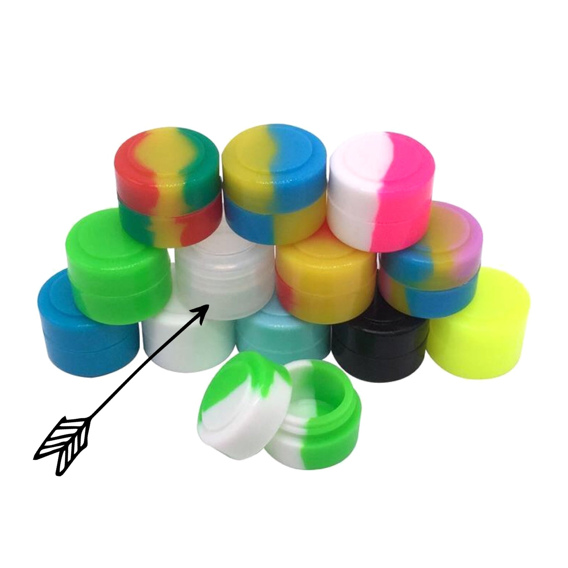 Non-Stick Silicone Wax Storage Containers (2ml) by Mission Dispensary | Mission Dispensary