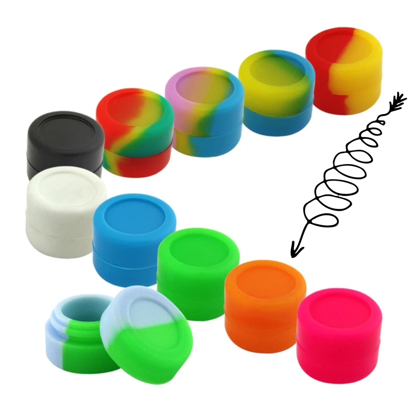 Non-Stick Silicone Wax Storage Containers (2ml) by Mission Dispensary | Mission Dispensary