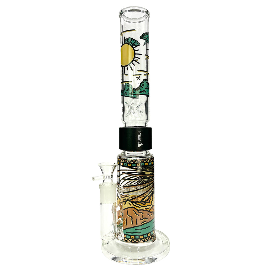 Prism Pipes 15” Desert Dream’n Honeycomb Perc Straight Tube Bong by Prism Pipes | Mission Dispensary