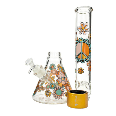 Prism Pipes Flower Power Beaker Bong by Prism Pipes | Mission Dispensary