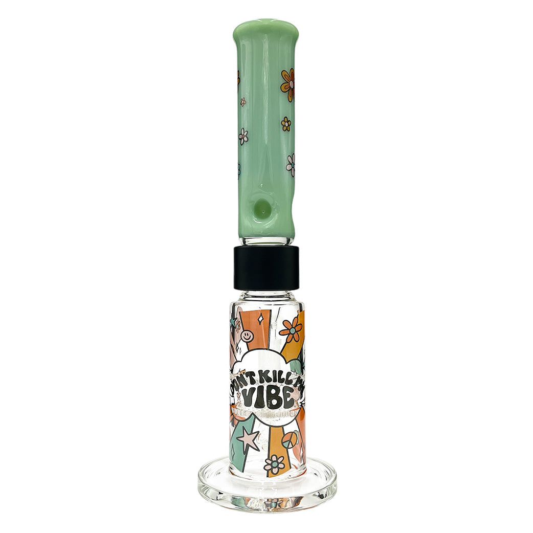 Prism Pipes 15” Flower Power Honeycomb Perc Straight Tube Bong by Prism Pipes | Mission Dispensary