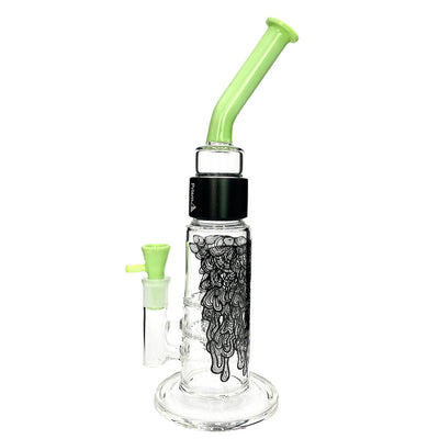 Prism Pipes 12.5” Drippy Honeycomb Perc Bong by Prism Pipes | Mission Dispensary