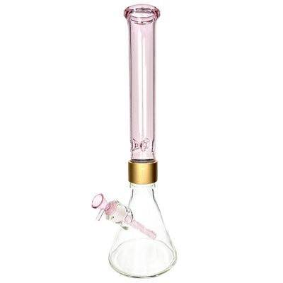 Prism Pipes 18” Pink Lemonade Beaker Bong by Prism Pipes | Mission Dispensary