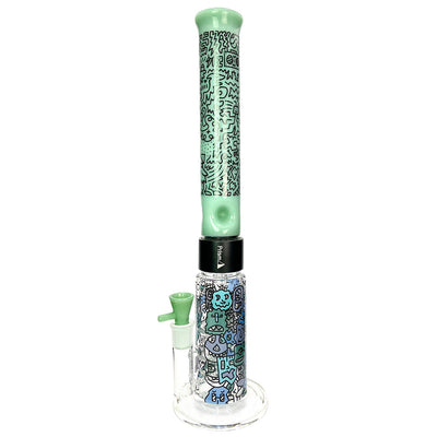 Prism Pipes 19” Pretty Done Honeycomb Perc Straight Tube Bong by Prism Pipes | Mission Dispensary