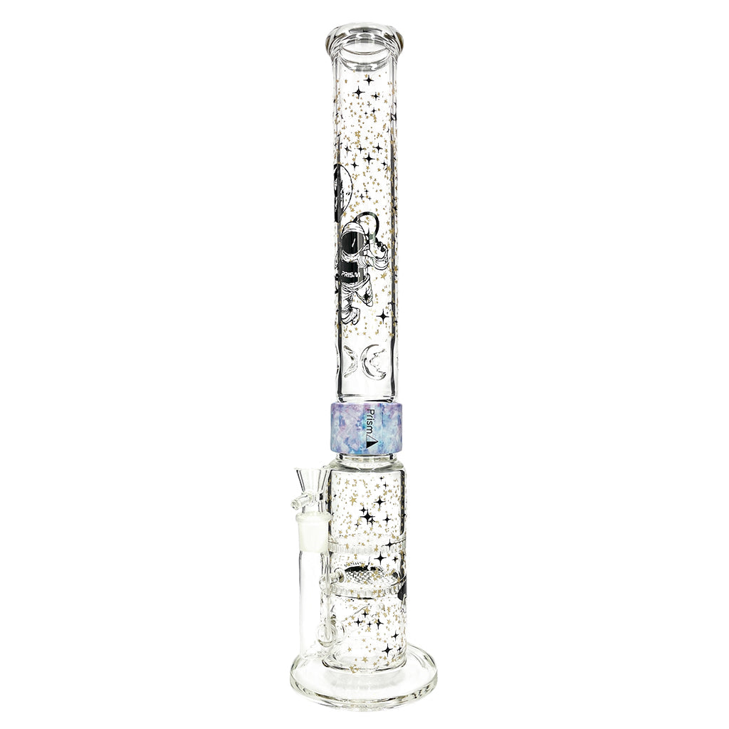 Prism Pipes 19” Spaced Out Honeycomb Perc Straight Tube Bong by Prism Pipes | Mission Dispensary