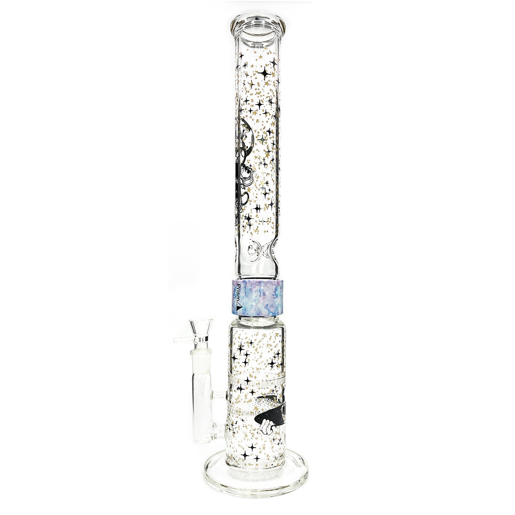 Prism Pipes 19” Spaced Out Honeycomb Perc Straight Tube Bong by Prism Pipes | Mission Dispensary