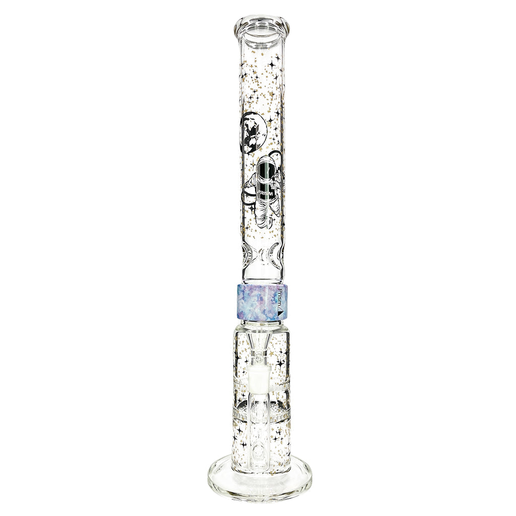 Prism Pipes 19” Spaced Out Honeycomb Perc Straight Tube Bong by Prism Pipes | Mission Dispensary