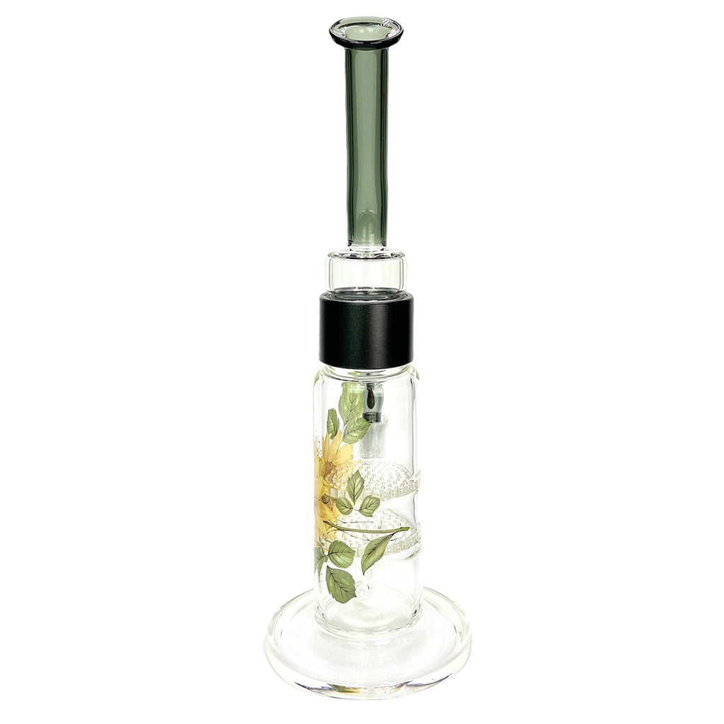 Prism Pipes 12.5” Sunflower Honeycomb Perc Bong by Prism Pipes | Mission Dispensary