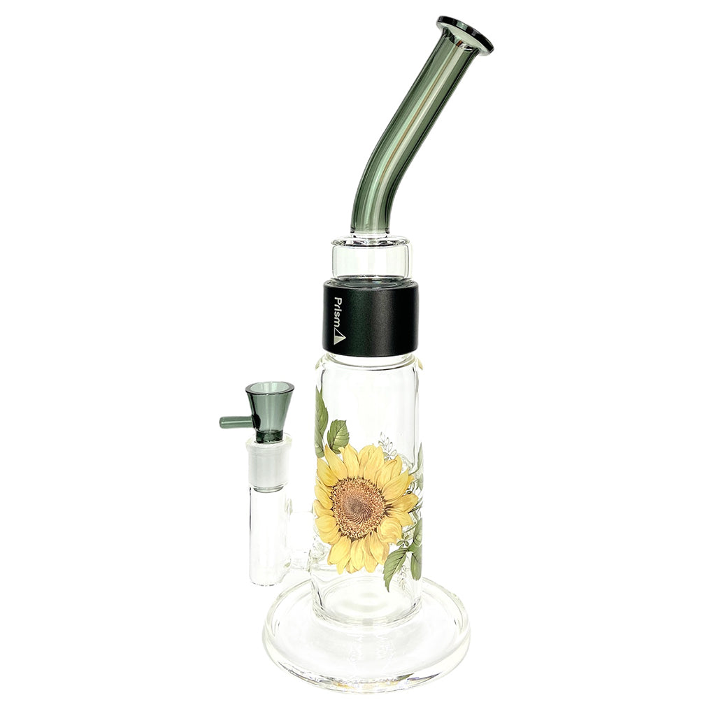 Prism Pipes 12.5” Sunflower Honeycomb Perc Bong by Prism Pipes | Mission Dispensary