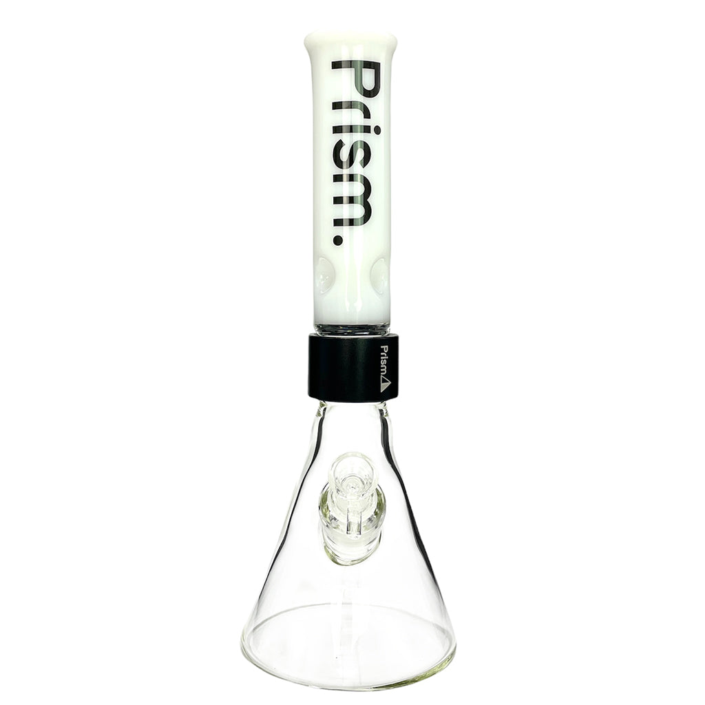 Prism Pipes 14” White Prism Beaker Bong by Prism Pipes | Mission Dispensary