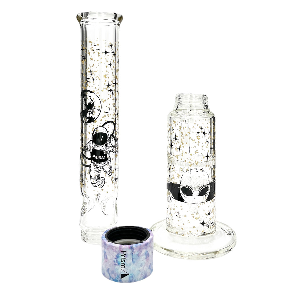 Prism Pipes 19” Spaced Out Honeycomb Perc Straight Tube Bong by Prism Pipes | Mission Dispensary