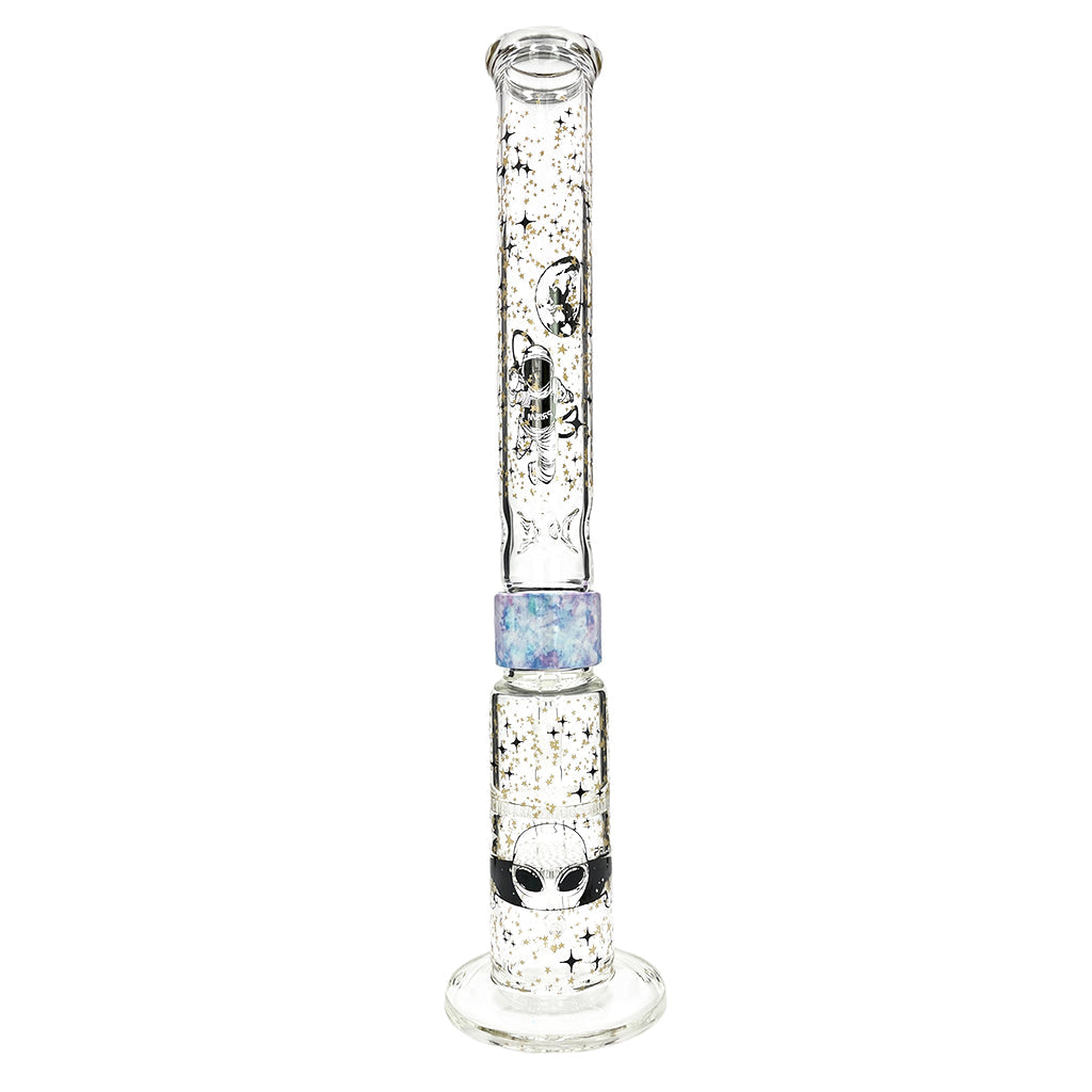 Prism Pipes 19” Spaced Out Honeycomb Perc Straight Tube Bong by Prism Pipes | Mission Dispensary