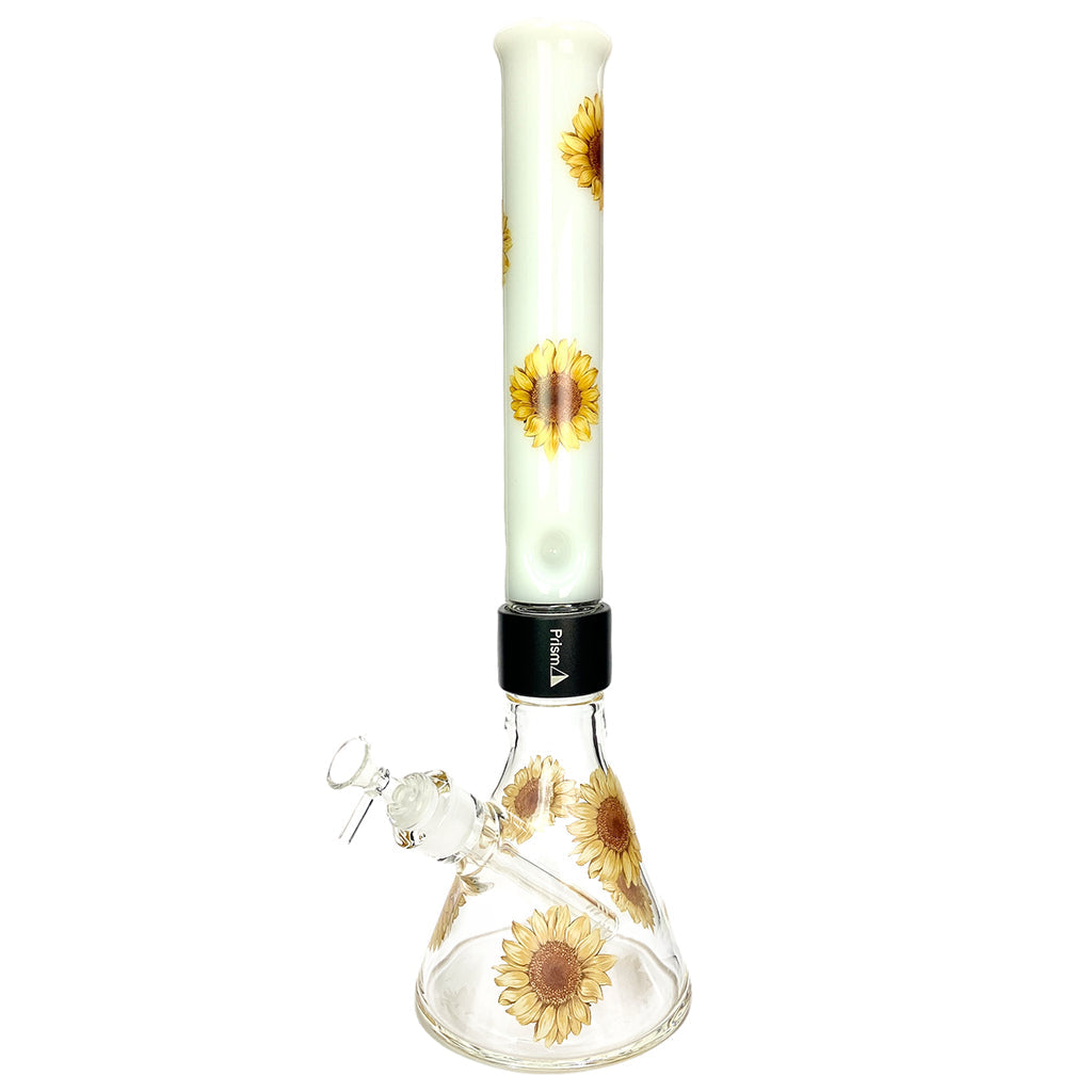 Prism Pipes 18” Sunflower Beaker Bong by Prism Pipes | Mission Dispensary