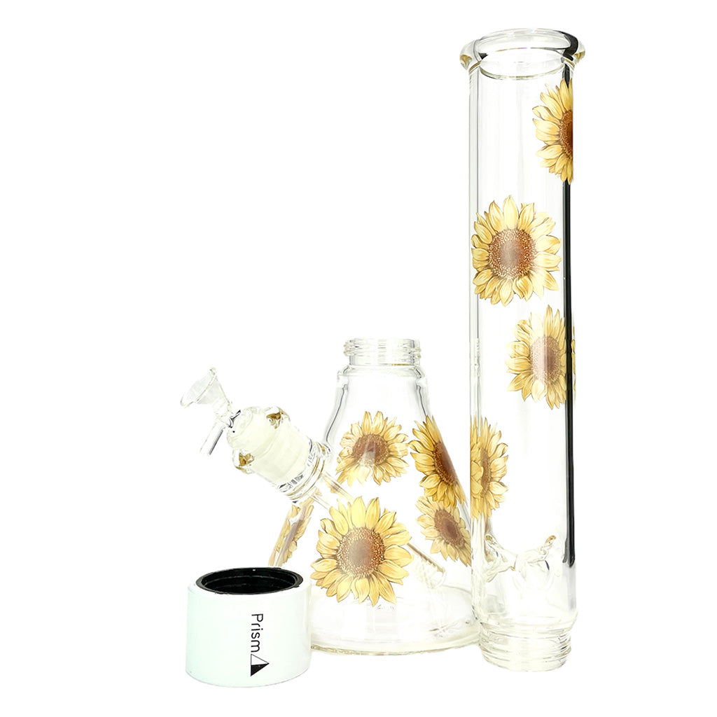 Prism Pipes 18” Sunflower Beaker Bong by Prism Pipes | Mission Dispensary