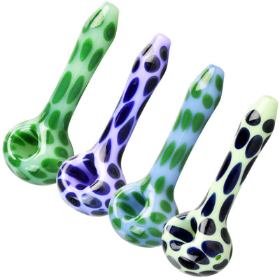 Pulsar 4.5” Animal Spots Spoon Pipe by Pulsar | Mission Dispensary