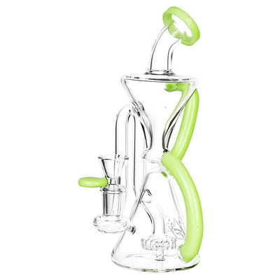 Pulsar 8” Hourglass Recycler Bong by Pulsar | Mission Dispensary