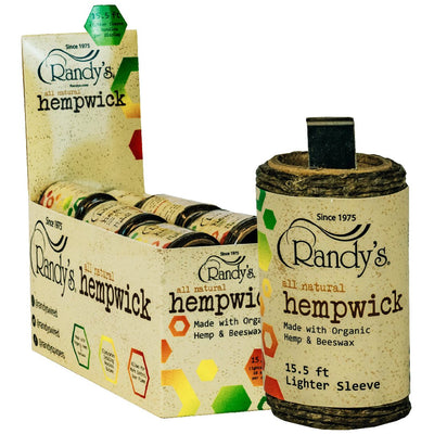 Randy’s Hemp Wick Lighter Sleeve - 15.5 ft Spool by Randy’s | Mission Dispensary