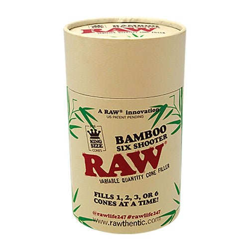 Raw® Bamboo Six Shooter Cone Filler by RAW Rolling Papers | Mission Dispensary