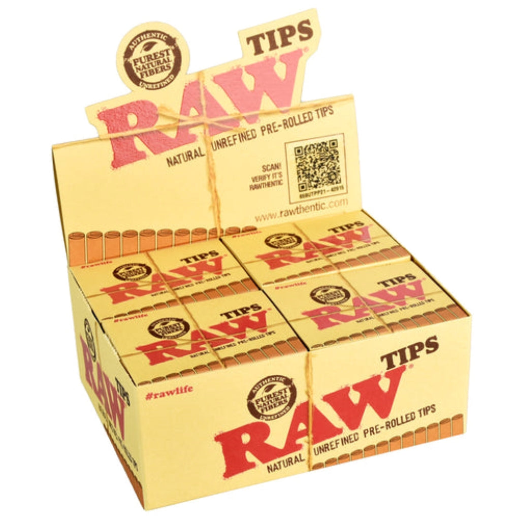 Raw® Pre-Rolled Rolling Paper Tips (21 Pack) by RAW Rolling Papers | Mission Dispensary