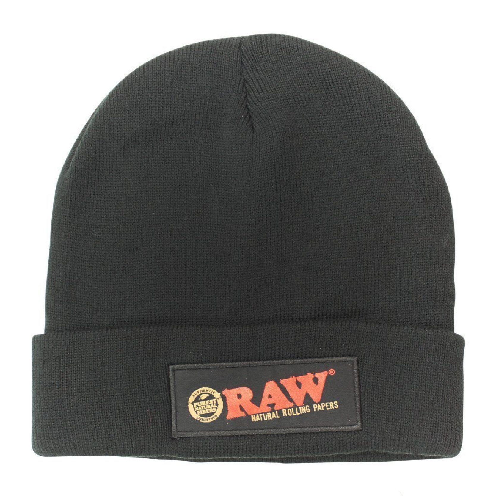 Raw® Rolling Papers Black Beanie Hat by RAW Rolling Papers | Mission Dispensary