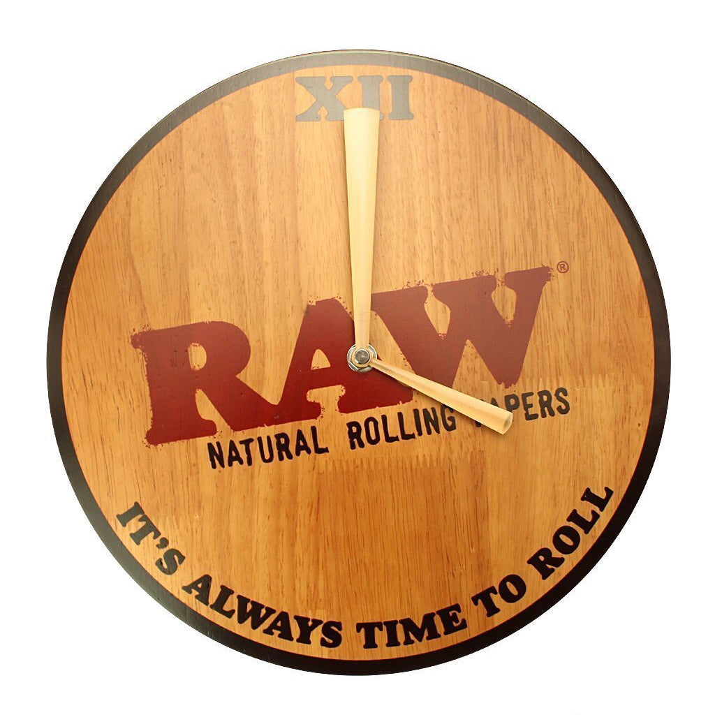 Raw® Rolling Papers Wall Clock by RAW Rolling Papers | Mission Dispensary