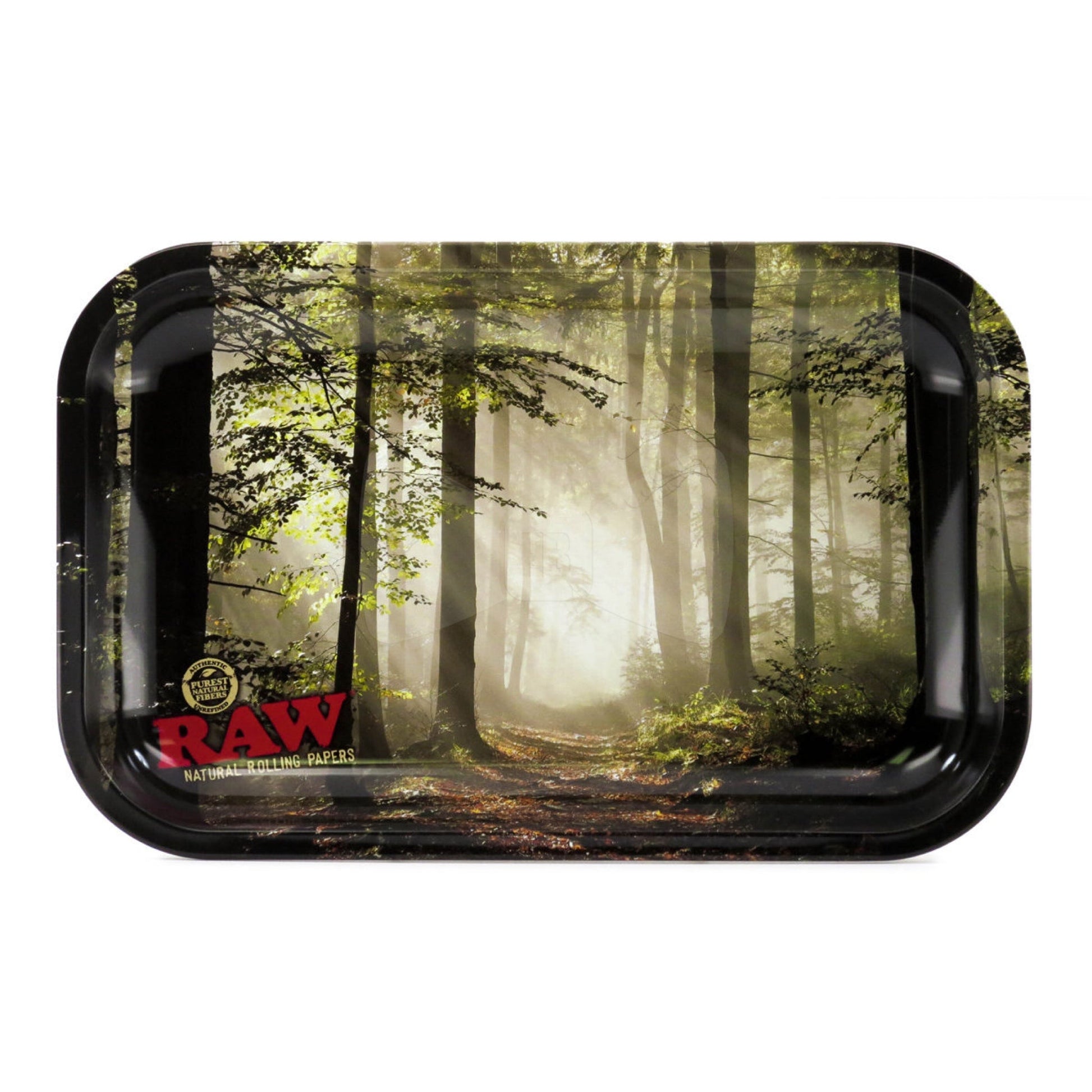 Raw® Mini Smokey Forest Trees Rolling Tray (7 x 5) by RAW Rolling Papers | Mission Dispensary