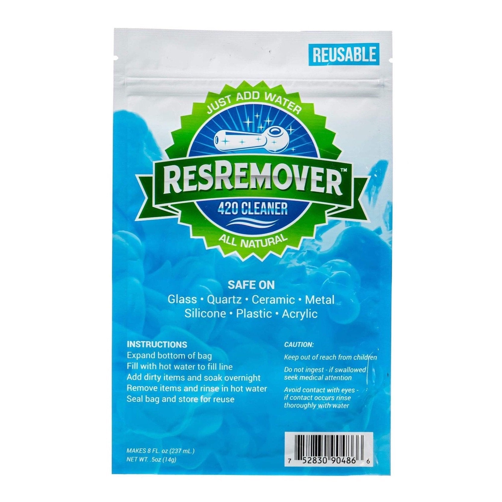 ResRemover 420 Pipe Cleaner Solution 8 fl. oz. - Just Add Water! by ResRemover | Mission Dispensary