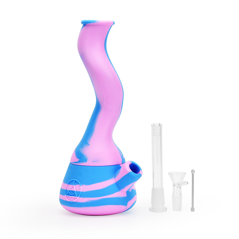 Ritual 10” Wavy Silicone Beaker Bong by Ritual | Mission Dispensary
