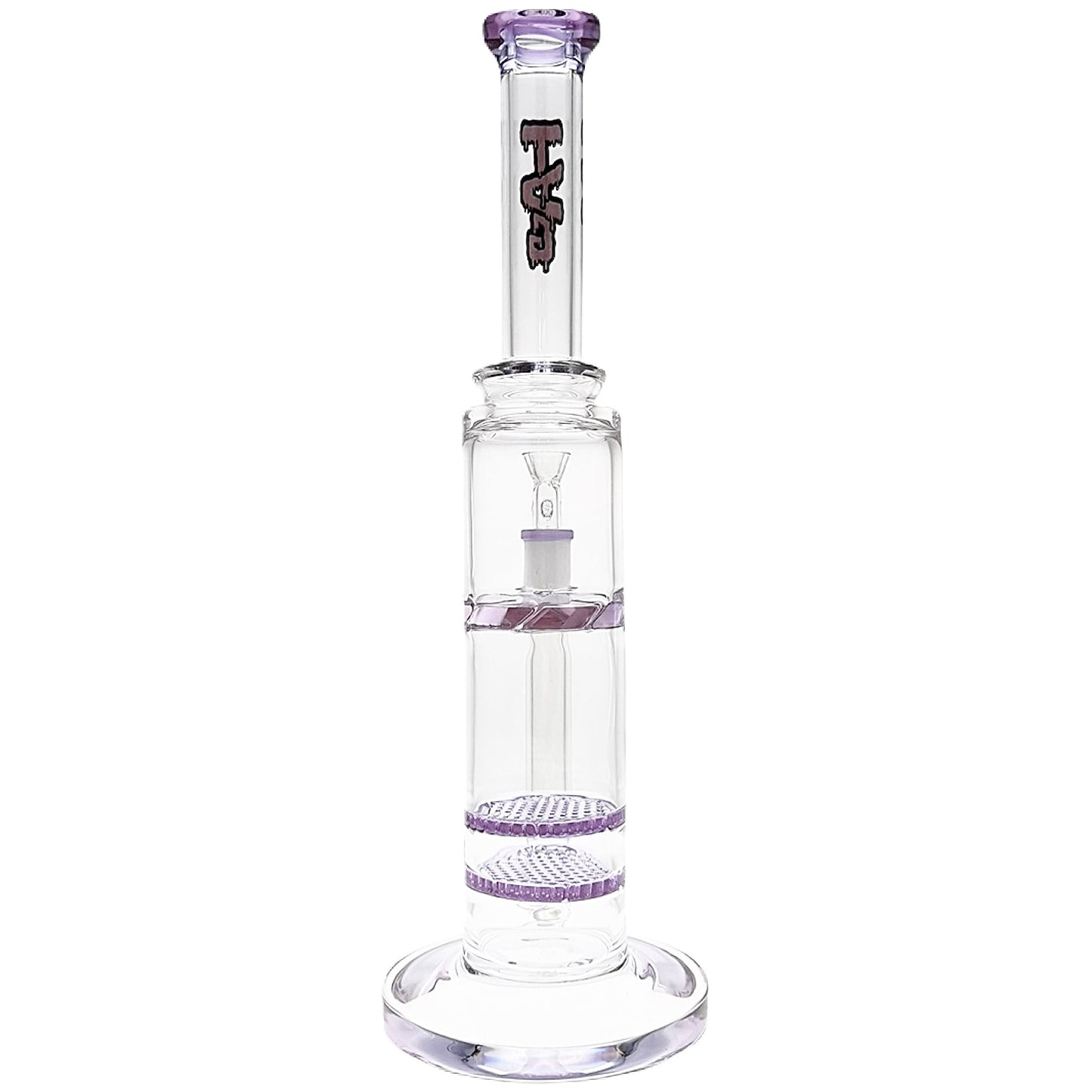 TAG 16” Double Honeycomb Perc Bong by Thick Ass Glass | Mission Dispensary