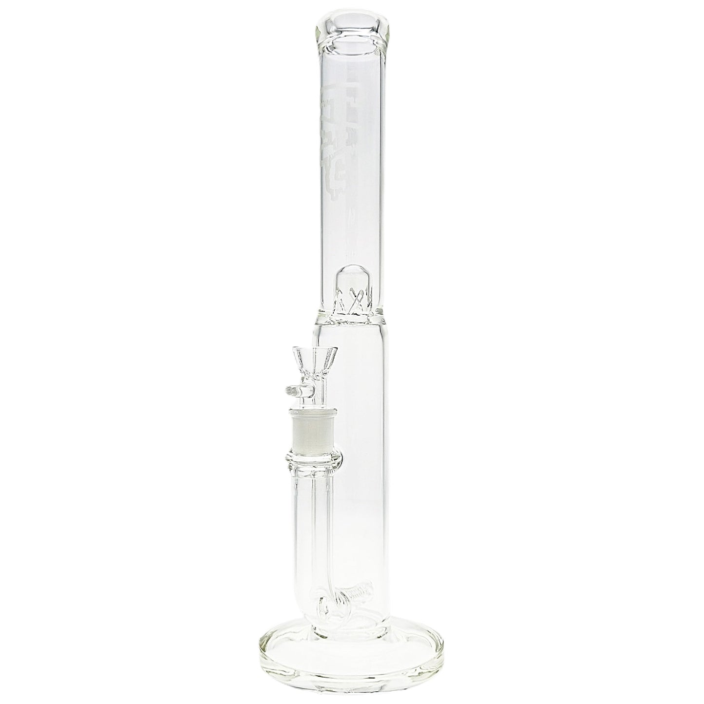 TAG 16” Inline Perc Straight Tube Bong by Thick Ass Glass | Mission Dispensary