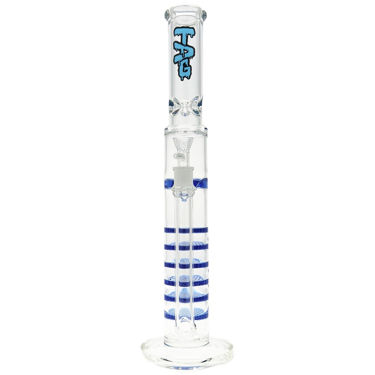 TAG 20” Sextuple Honeycomb Perc Bong by Thick Ass Glass | Mission Dispensary