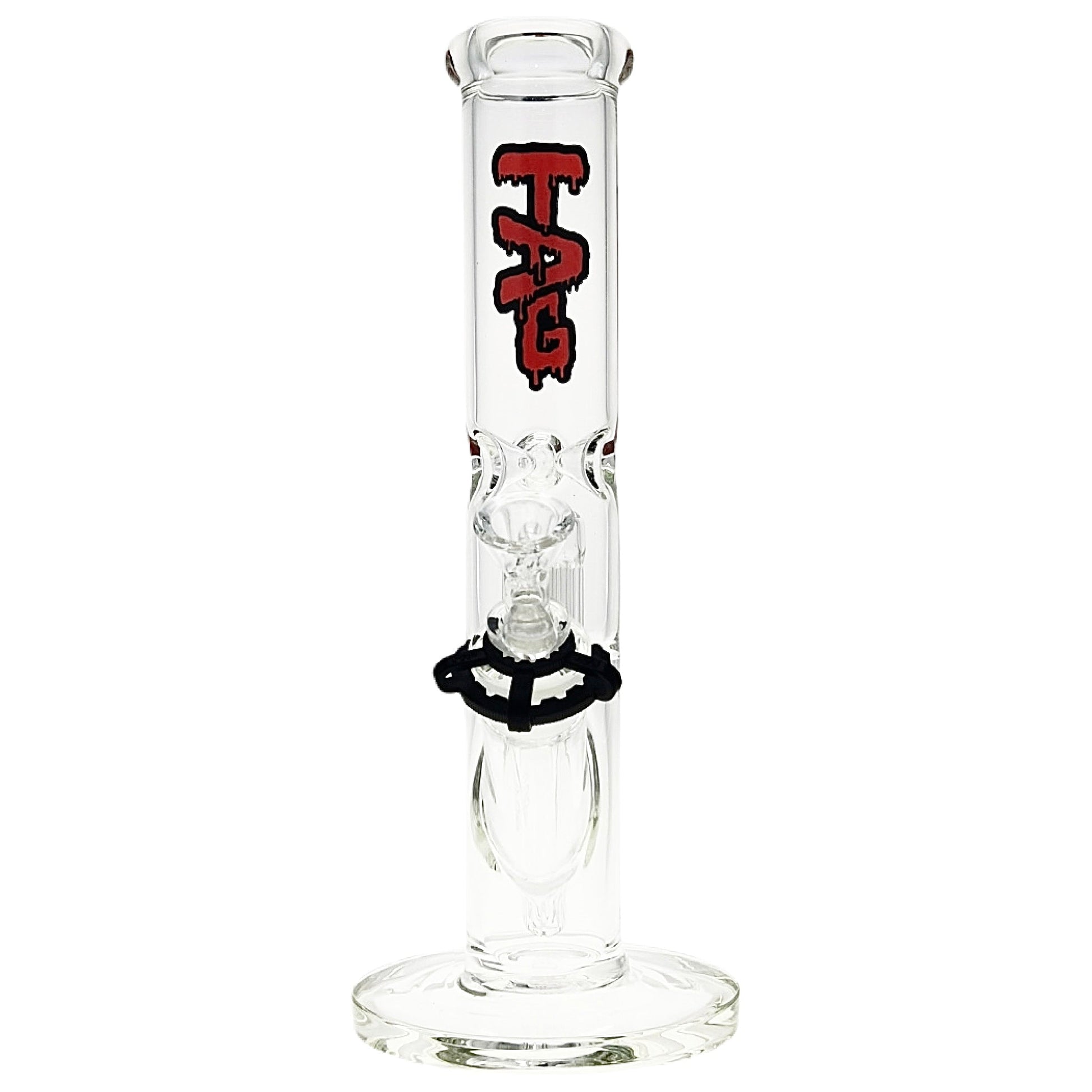 TAG 13” Tree Perc Straight Tube Bong by Thick Ass Glass | Mission Dispensary