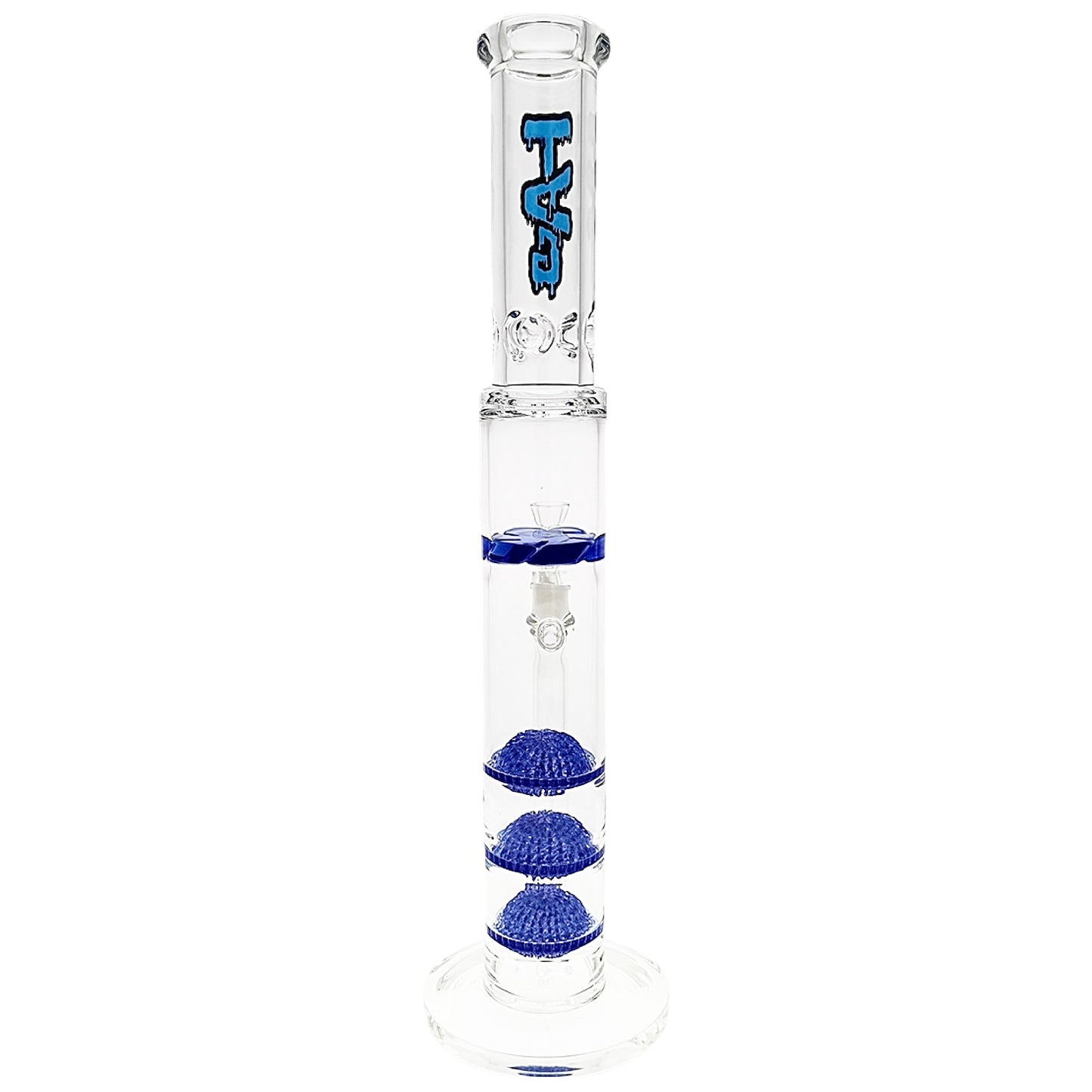 TAG 20” Triple Sponge Perc Bong by Thick Ass Glass | Mission Dispensary