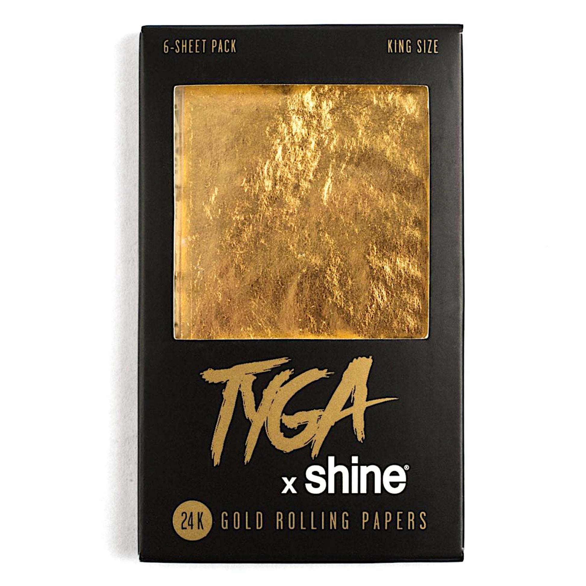 Tyga x Shine® King Size 24k Gold Rolling Papers by Shine Rolling Papers | Mission Dispensary