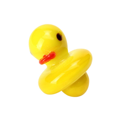 Yellow Duck Themed Glass Carb Cap 🐥 by Mission Dispensary | Mission Dispensary