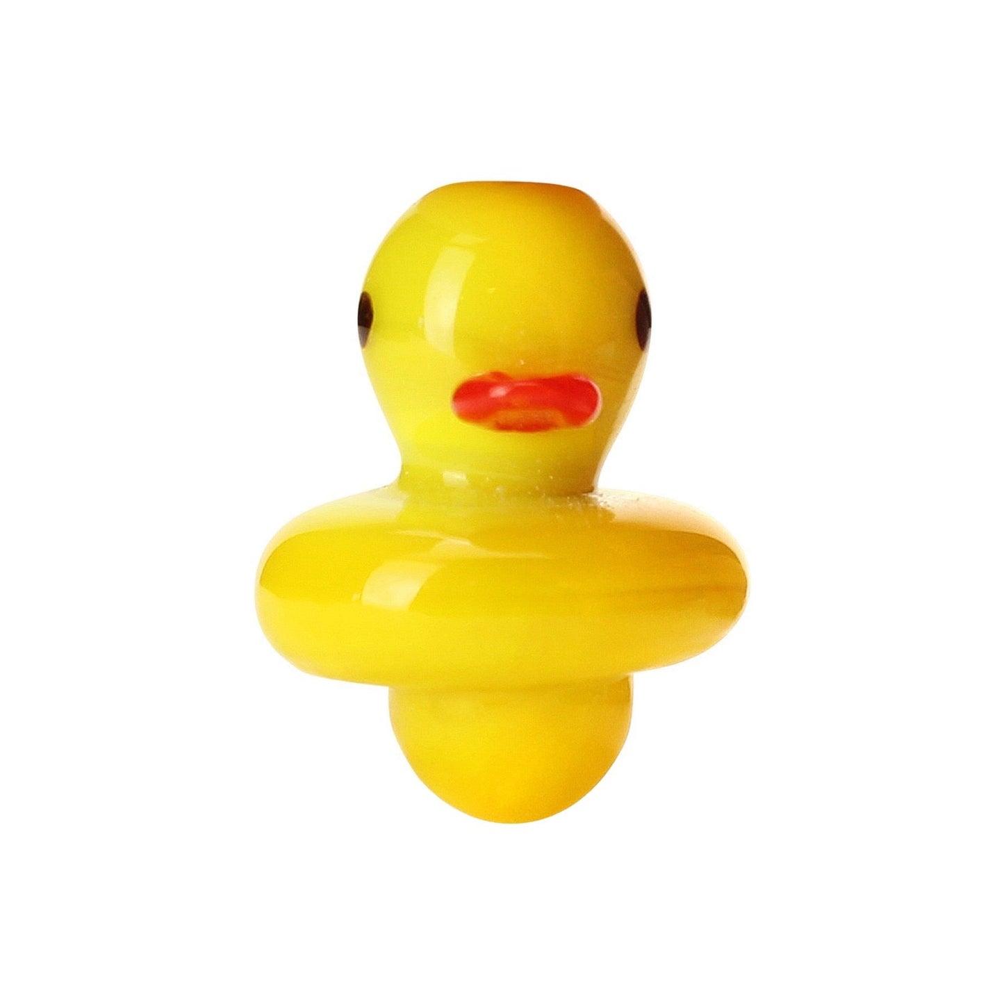 Yellow Duck Themed Glass Carb Cap 🐥 by Mission Dispensary | Mission Dispensary