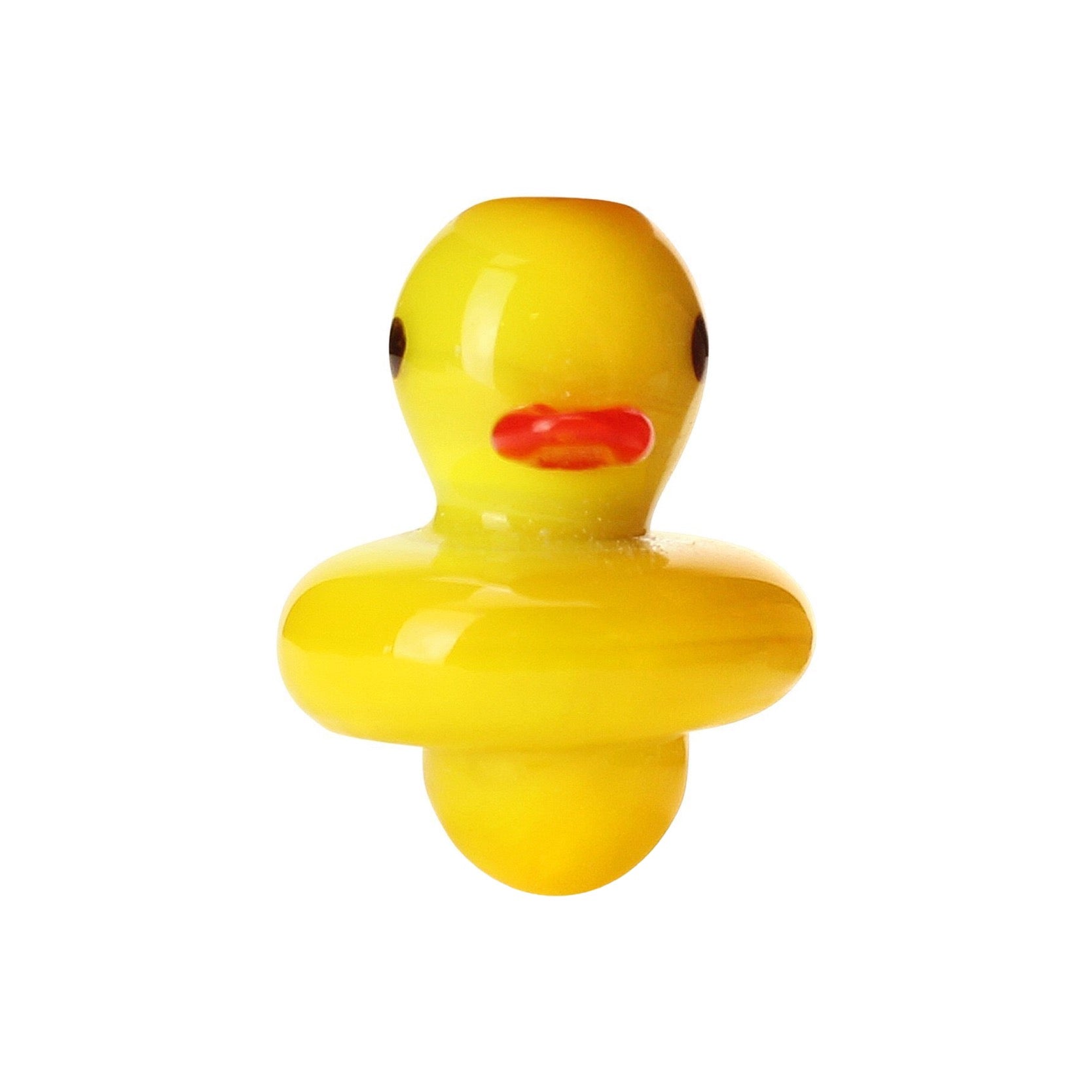 Yellow Duck Themed Glass Carb Cap 🐥 by Mission Dispensary | Mission Dispensary