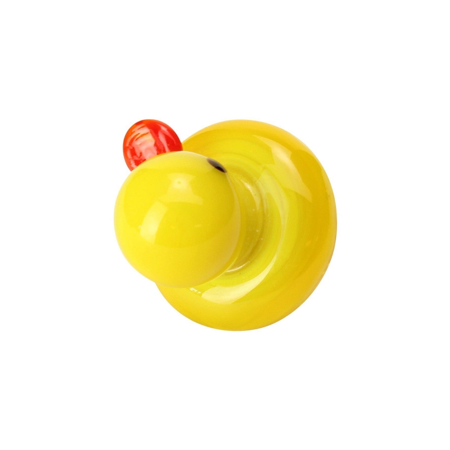 Yellow Duck Themed Glass Carb Cap 🐥 by Mission Dispensary | Mission Dispensary