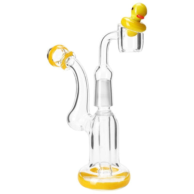 Yellow Duck Themed Glass Carb Cap 🐥 by Mission Dispensary | Mission Dispensary