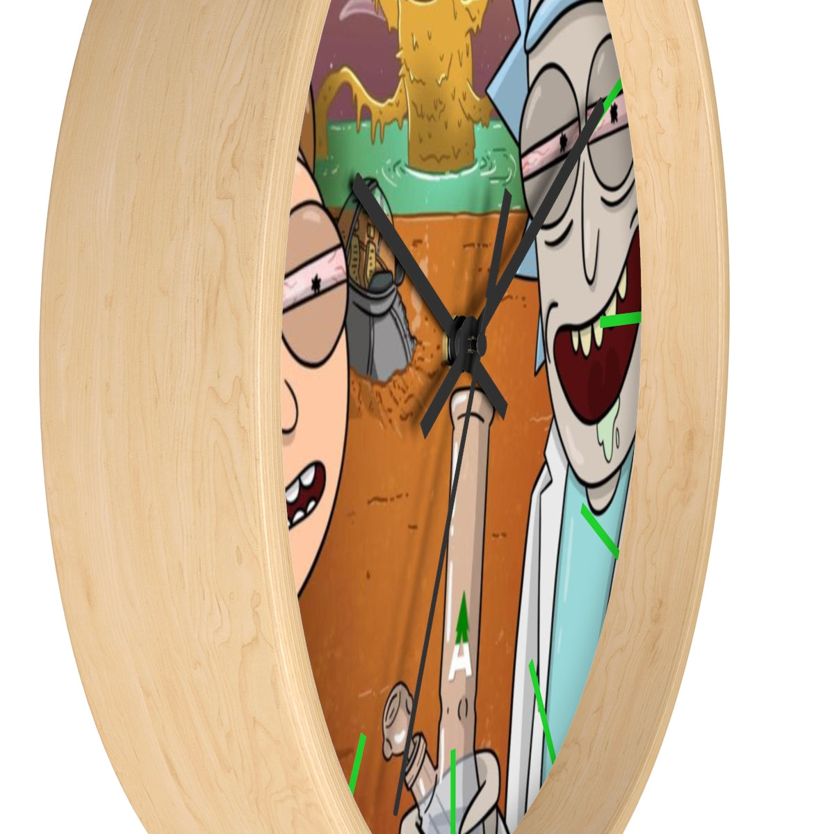 Rick & Morty “Space Beach” Wall Clock by Mission Dispensary | Mission Dispensary