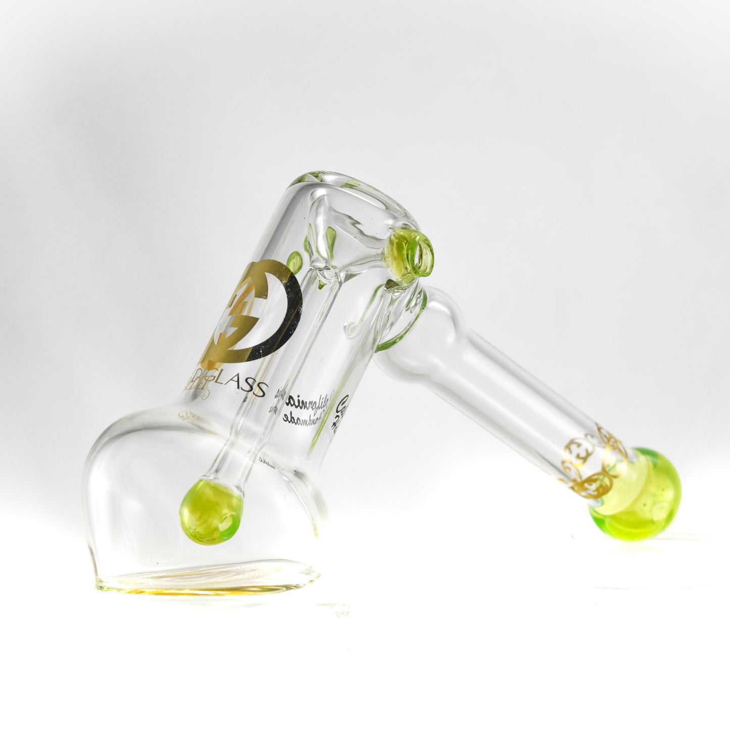 Gilded Glass 24k Hammer Bubbler by Gilded Glass | Mission Dispensary