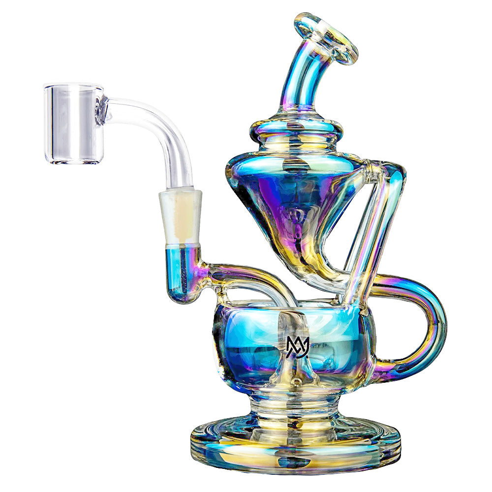 MJ Arsenal Iridescent “Claude” Mini Recycler Rig by MJ Arsenal | Mission Dispensary