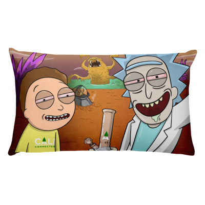 Rick & Morty “Space Beach” Throw Pillow by Mission Dispensary | Mission Dispensary